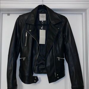 Zara TRF Outerwear Faux Leather Jacket